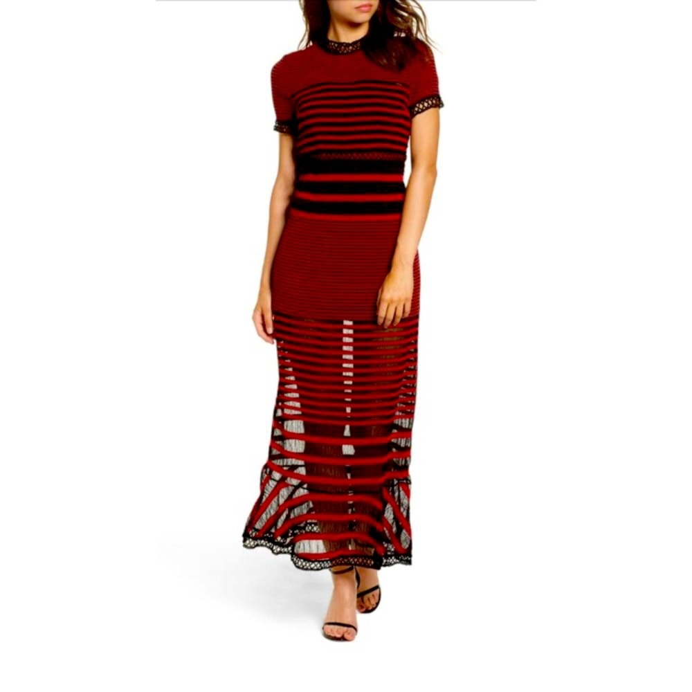 Anthropologie Foxiedox Cassius Striped  Maxi Dress